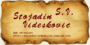 Stojadin Videsković vizit kartica